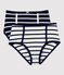 Set van 2 damesslipjes met hoge taille in biokatoen Variante 1 PACK