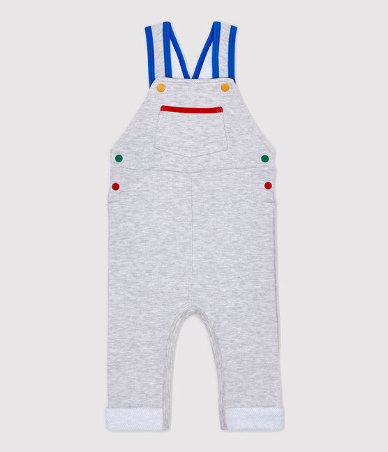 Salopette baby van molton grijs BELUGA CHINE