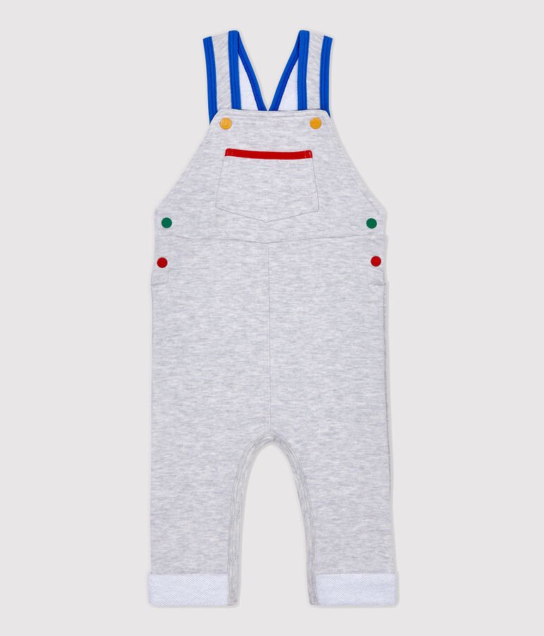 Salopette baby van molton grijs