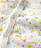 Dors-bien fleuri bébé en coton biologique blanc MARSHMALLOW/blanc MULTICO