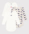 Set van 3 katoenen body's met lange mouwen en walvissenopdruk voor baby's variante 1