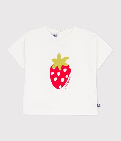 Katoenen T-shirt met korte mouwen en motiefje voor baby's