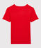 Tee-shirt L'ICONIQUE col V en coton Femme rouge PEPS