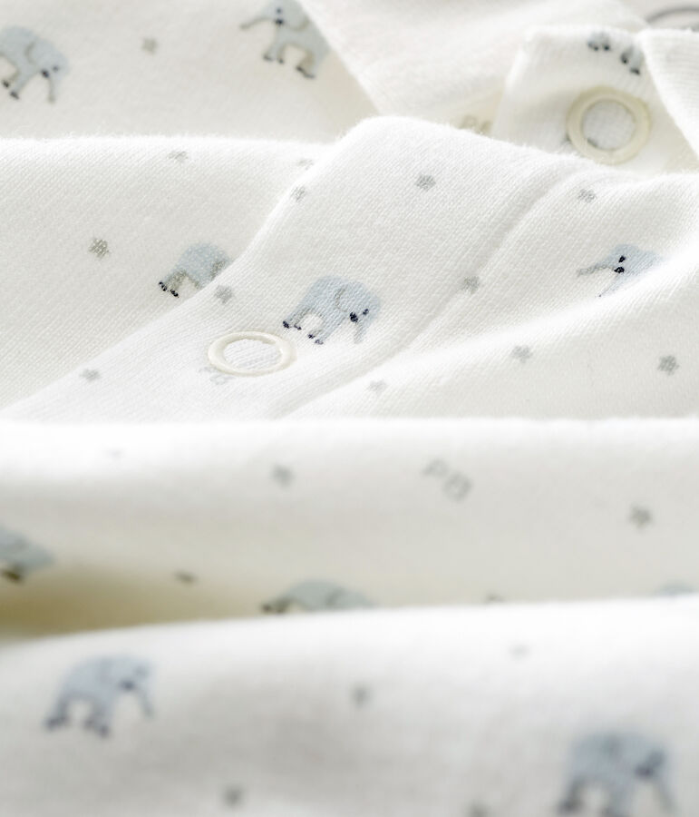 Dors bien sans pieds b&eacute;b&eacute; en c&ocirc;te blanc/multicouleur