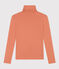 L'ICONIQUE, dames-T-shirt met rolkraag in katoen roze SIENNA