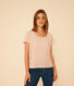 Tee-shirt Le Droit col rond en lin femme