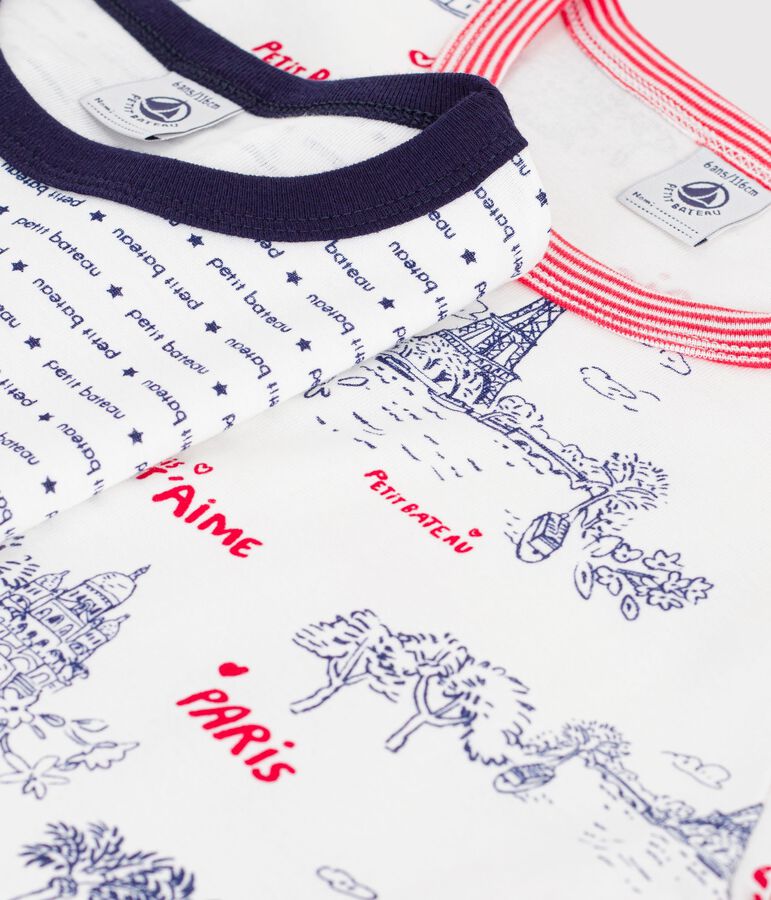 Lot de pyjamas enfant en coton imprim&eacute; variante 1