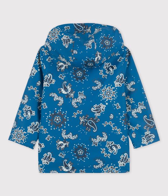 ICONISCHE OLIEJAS VAN GERECYCLEDE STOF VOOR MEISJES/JONGENS blauw BRASIER/wit MULTICO