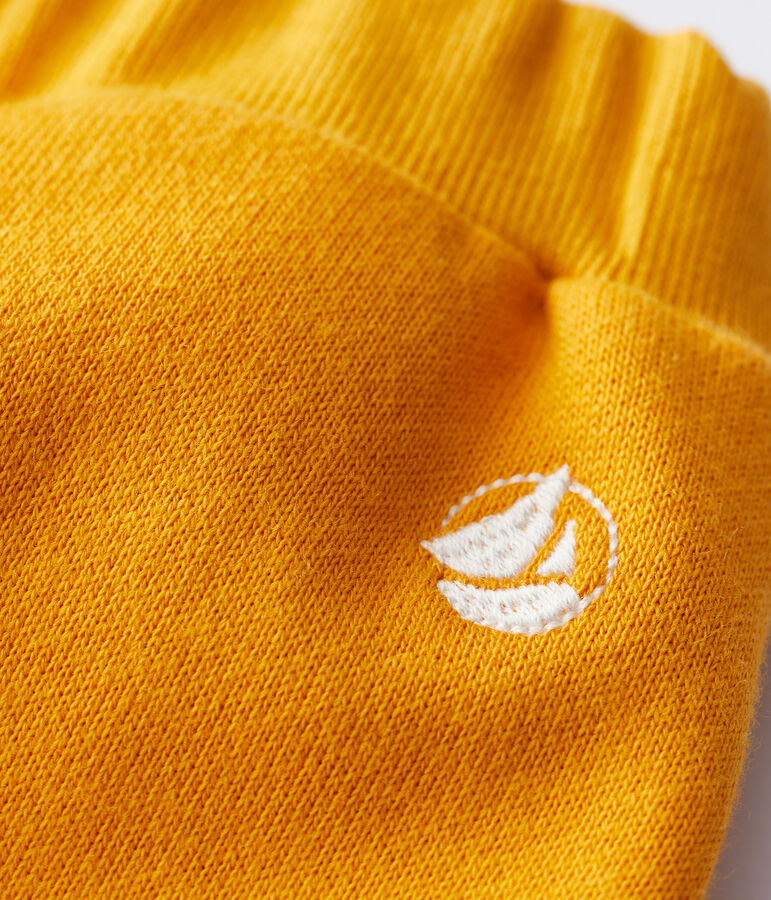 Pantalon en molleton b&eacute;b&eacute;. jaune BOUDOR