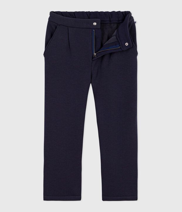 Pantalon enfant en molleton bleu marine