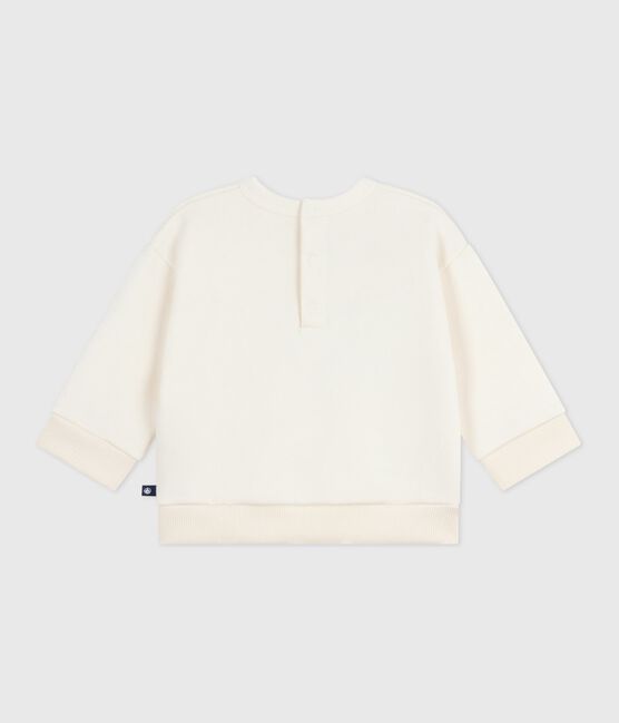 Katoenen sweatshirt met hartmotiefje voor baby's ecru MILK