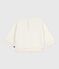 Katoenen sweatshirt met hartmotiefje voor baby's ecru MILK