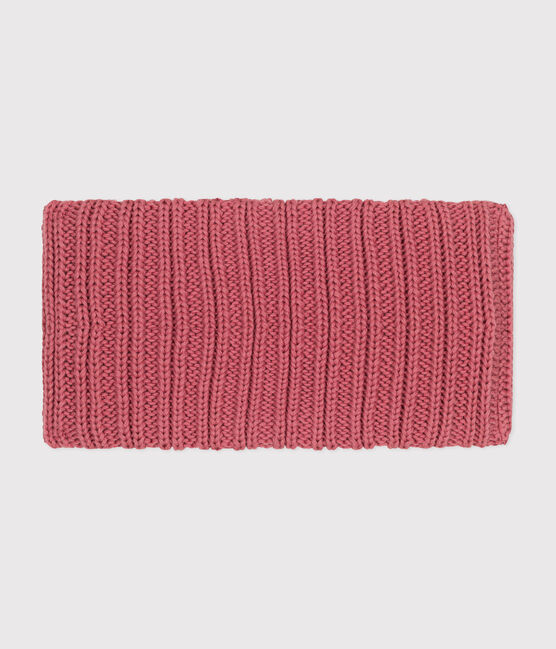 Gebreide colsjaal met fleecevoering voor baby's. roze ROSEWOOD