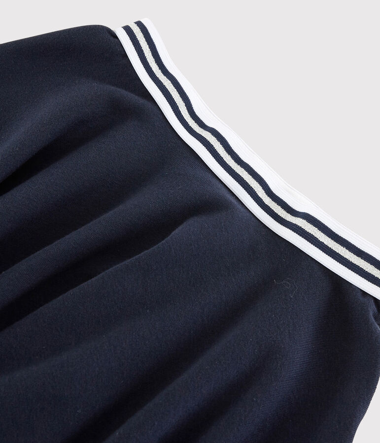 Jupe en maille enfant fille bleu SMOKING