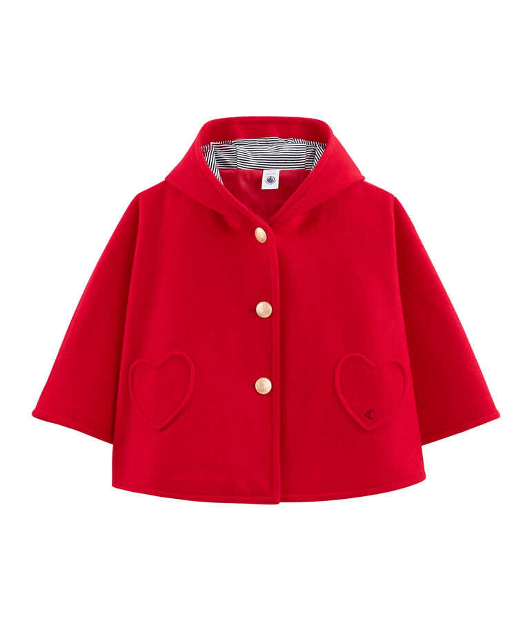 Meisjes cape rood TERKUIT