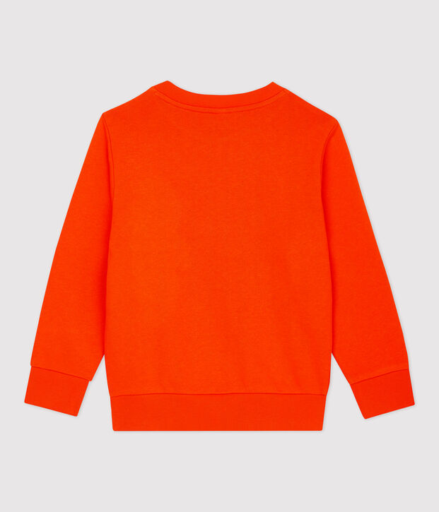 Molton jongens sweatshirt oranje