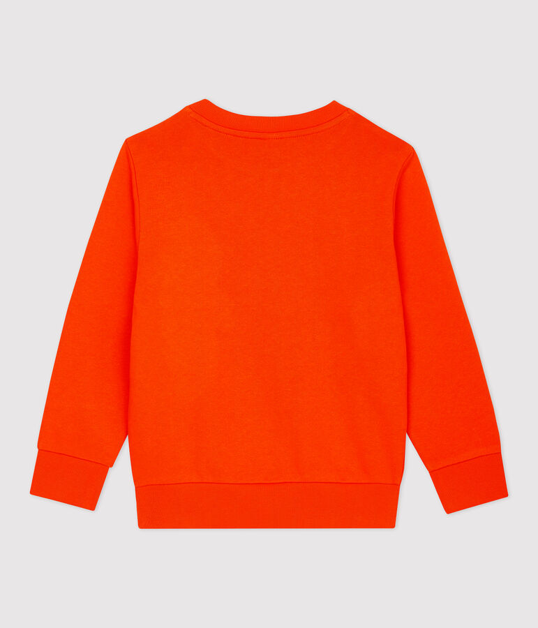 Molton jongens sweatshirt oranje