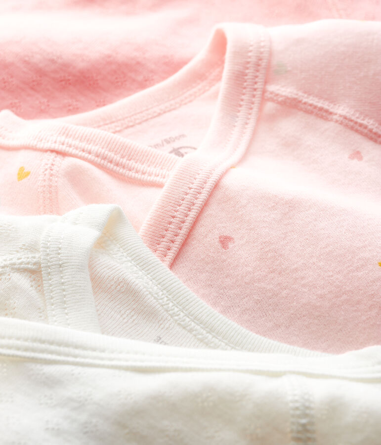 Set van 3 newborn rompertjes met lange mouwen multicouleur