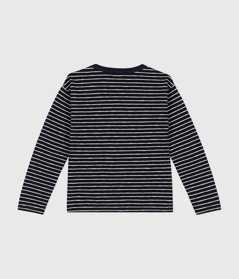 Tee-shirt manches longues en jersey flamm&eacute; enfant gar&ccedil;on SMOKING/ MONTELIMAR