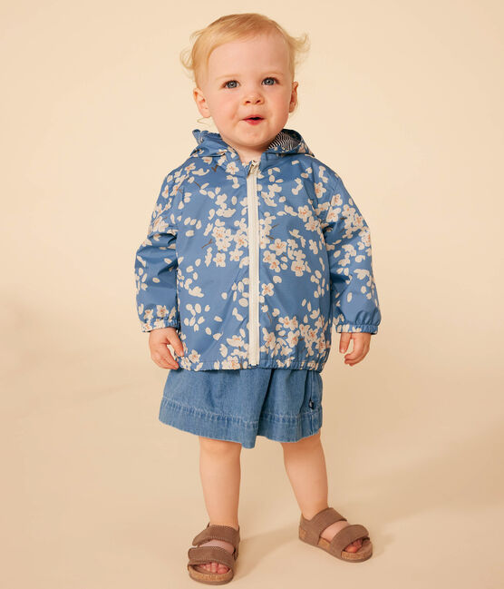 Coupe-vent imprimé bébé bleu BEACH/ MULTICO