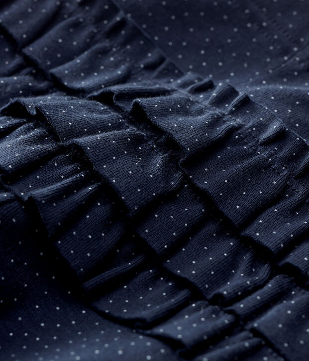 Katoenen babylegging. blauw/wit