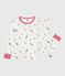 Katoenen pyjama met print van Parijs voor kinderen wit MARSHMALLOW/wit MULTICO