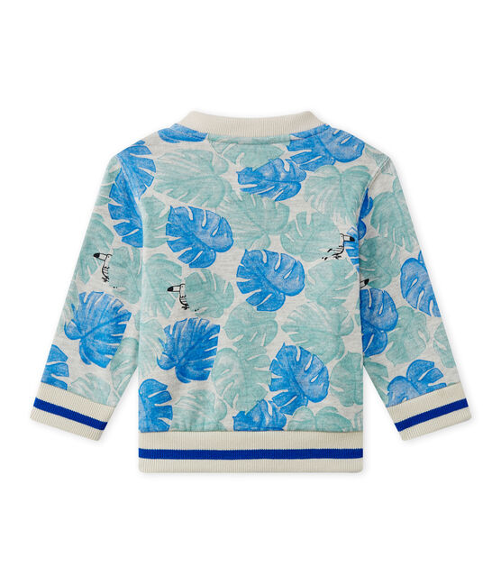 Cardigan bébé garçon imprimé gris BELUGA/blanc MULTICO