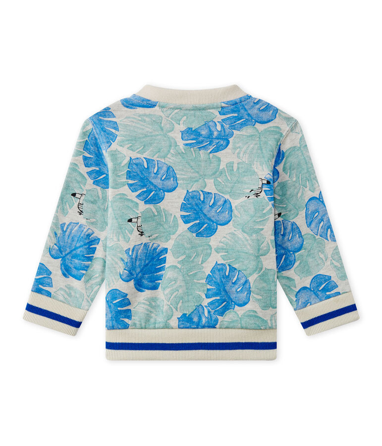 Vest met dessin voor babyjongens grijs/multicouleur