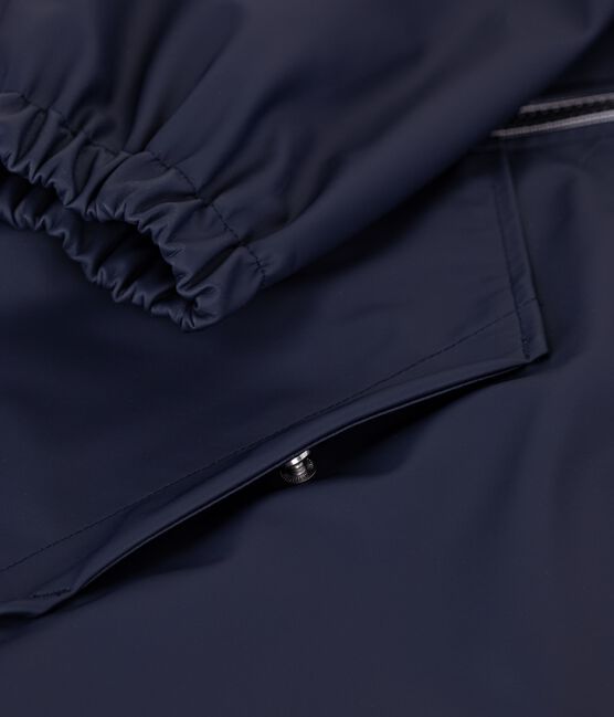 Korte damesregenjas blauw SMOKING