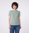 L'Iconique, gestreept katoenen T-shirt voor dames PALMERAIE/ MARSHMALLOW