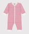 Pyjama sans pieds en coton bébé blanc ECUME/rouge TERKUIT