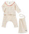 Ensemble 4 pièces bébé fille imprimé variante 1