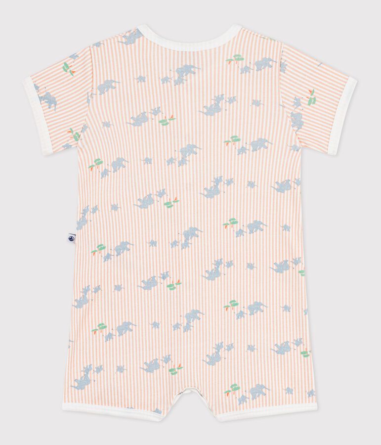 Kort katoenen pakje met dierenprint voor baby's wit/multicouleur