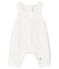 Salopette longue bébé garçon en tubique matelassé blanc MARSHMALLOW