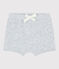 Badstof short voor babyjongens grijs POUSSIERE CHINE