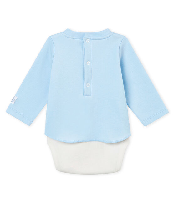 Body guimpe manches longues bébé garçon bleu FRAICHEUR