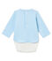 Body guimpe manches longues bébé garçon bleu FRAICHEUR