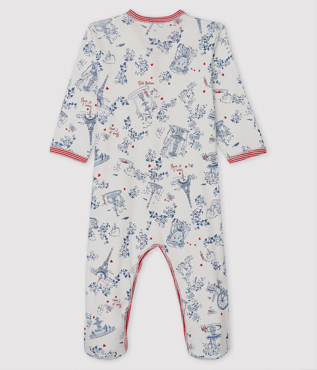 Slaap lekker baby met zijopening. wit/multicouleur