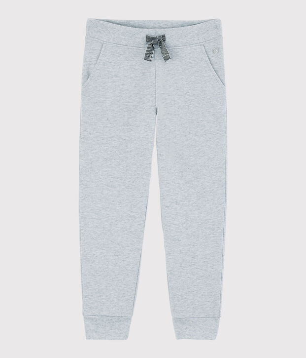 Molton joggingbroek voor jongens grijs