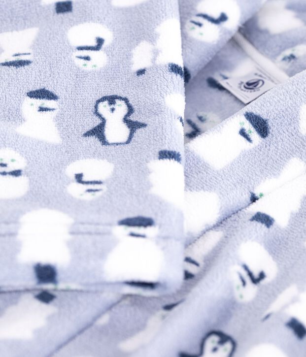 Kamerjas van fleece met print voor kinderen blauw/multicouleur