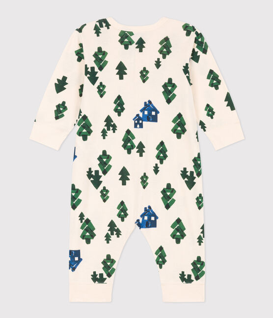 Pyjama bébé sans pieds en coton blanc AVALANCHE/ MULTICO