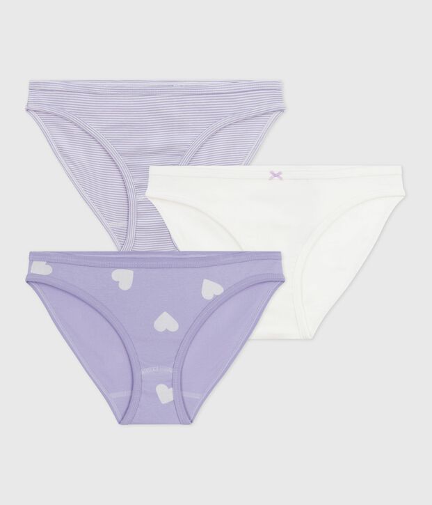 Setje met 3 katoenen damesslips multicouleur