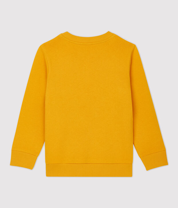 Sweatshirt en molleton enfant gar&ccedil;on jaune