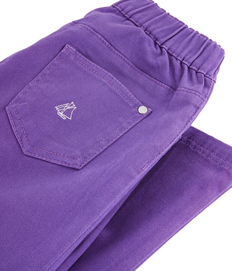 Jean slim stretch enfant fille violet