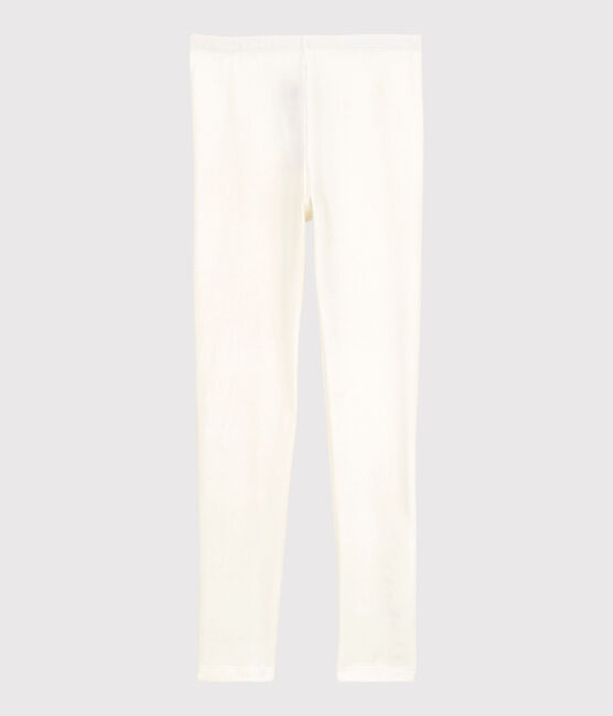 Legging en jersey enfant fille blanc MARSHMALLOW