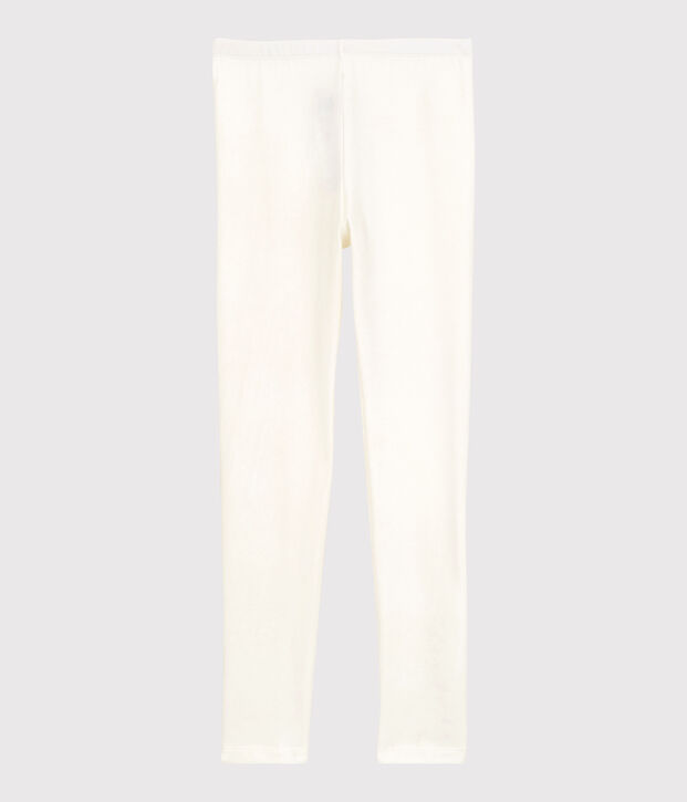 Legging en jersey enfant fille blanc