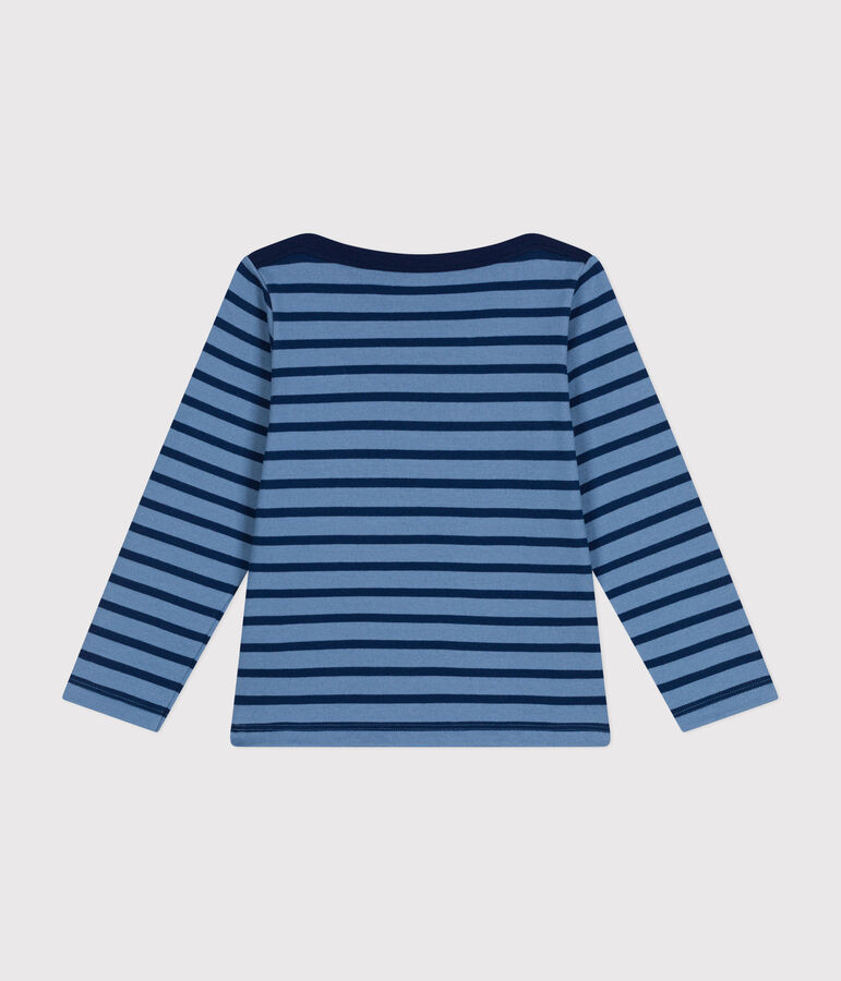 Marini&egrave;re iconique en coton enfant fille / gar&ccedil;on bleu/bleu