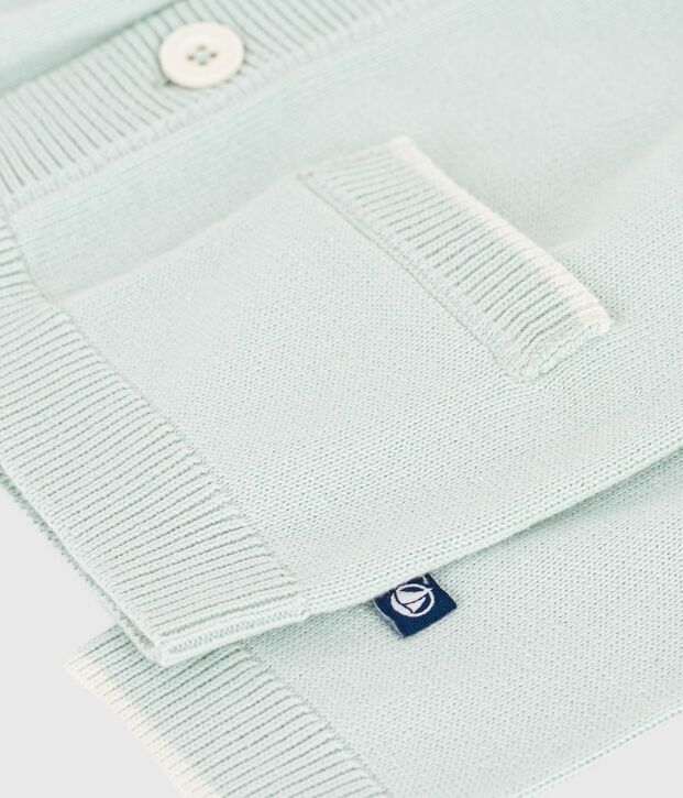 Effen katoenen babyvestje groen