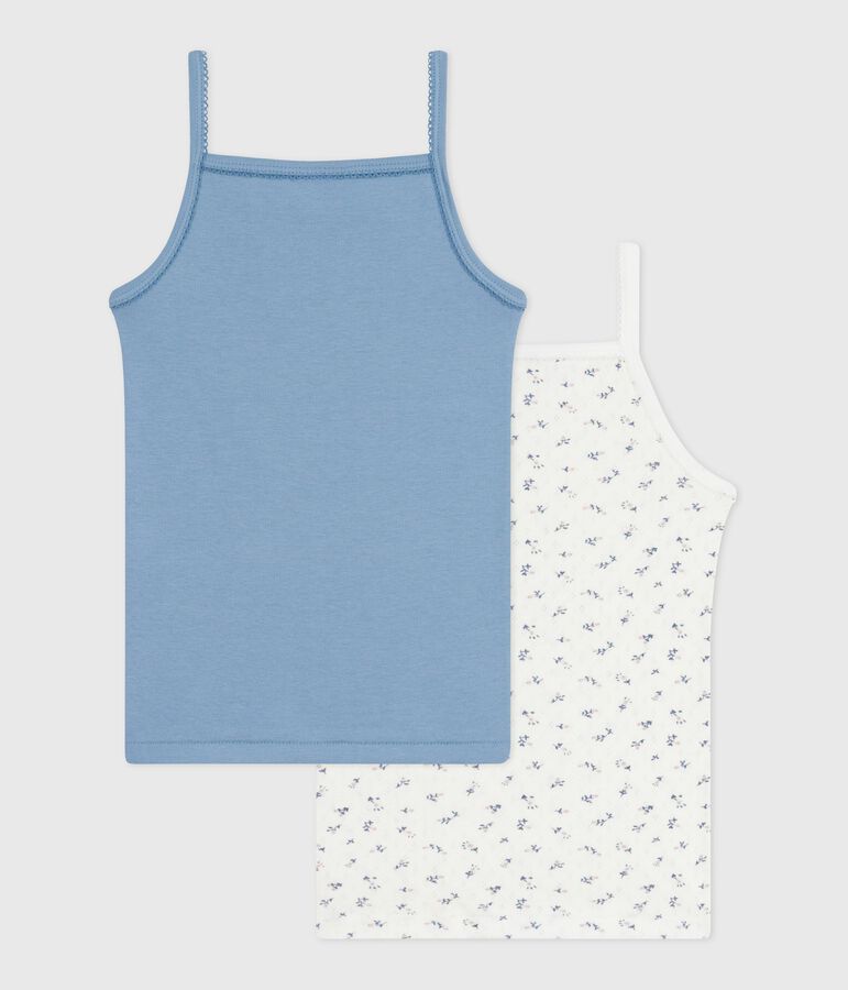 Lot de chemises &agrave; bretelles enfant en coton multicouleur