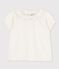 Blouse en gaze de coton bio bébé blanc MARSHMALLOW
